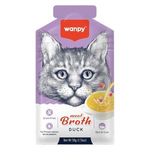  Wanpy Meat Broth Duck Cat Snack - 50g 