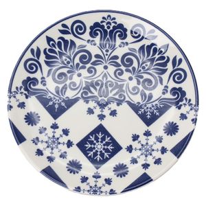 Porline Plate, 24 cm - Navy