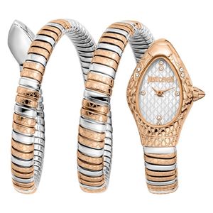  ساعة جست كافالي للنساء JC1L374M0065 - عرض بعقارب, سوار من الستانلس ستيل - روز 