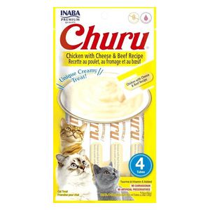 Churu Chicken, Cheese & beef Recipe Cat Snack - 56g