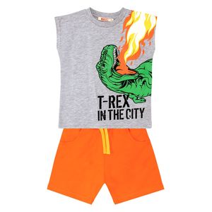  T-Rex Flame T-shirt&Shorts Set - 10Y 