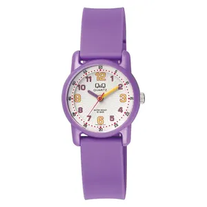  Q&Q Watch VR41J001Y For Kids - Analog Display, Resin Band - Purple 