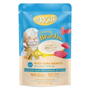  MOOCHIE Broth Tuna & Bonito Cat Food - 40g 