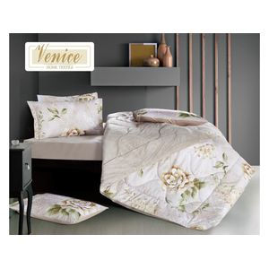 Venice Winter Comforter Set, Double, 230 x 250cm - 6 Piece - Beige
