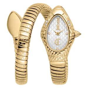  ساعة جست كافالي للنساء JC1L373M0025 - عرض بعقارب, سوار من الستانلس ستيل - ذهبي 