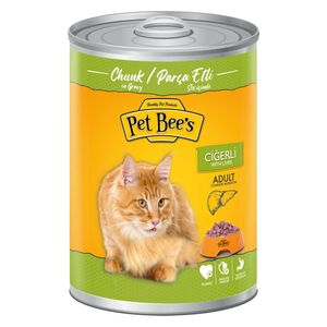  بت بيز طعام للقطط البالغة بنكهة الكبد - 400 غم 