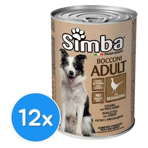 Simba Chunks with Wild Game Dog Food - 12 Pieces