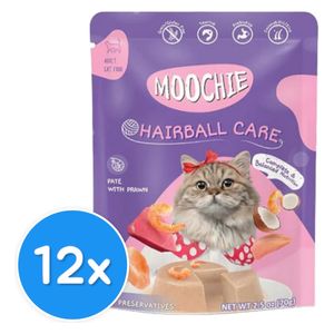 MOOCHIE Hairball Care Cat Food - 12 pieces