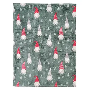  إل سي وايكيكي بطانية عيد الميلاد 150×100 سم - اخضر 