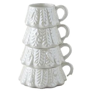  English Home Dolomite Mug Set - 4 Piece - White 