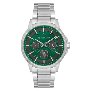 ساعة .يو.اس. بولو اسن للرجال USPA1000B-05 - عرض بعقارب, سوار من الستانلس ستيل - سلفر