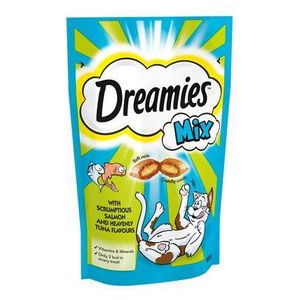 Dreamies Mix Scrumptious Salmon & Heavenly Tuna Cat Snack - 60g