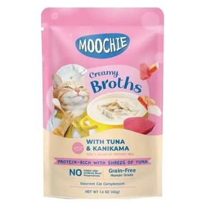  MOOCHIE Broth Tuna & Kanikama Cat Food - 40g 