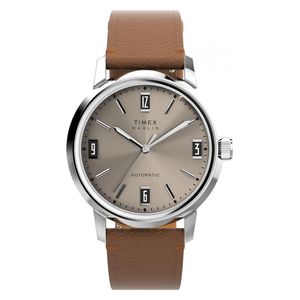 Timex Watch TW2W59300 For Men - Analog Display, Leather Band - Brown