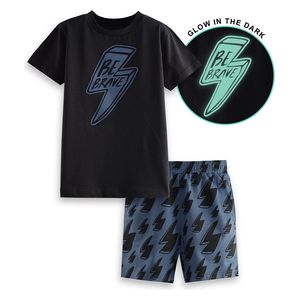  Thunder Boy Black T-shirt&Shorts Set - 8Y 