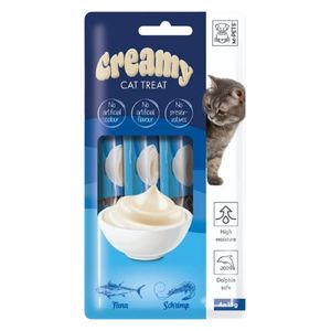  Creamy Tuna & Shrimp Cat Snack - 4 Pieces 