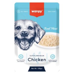 طعام الكلاب وانبي بنكهة الدجاج - 100 غم