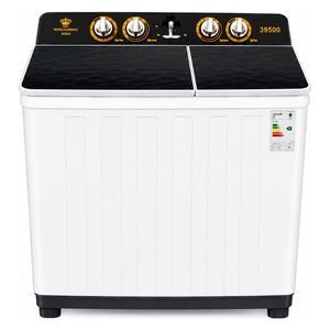  غسالة رويال الرحماني حوض مزدوج - 13 كغم - 1100 دورة في الدقيقة - RR39500 - ابيض 