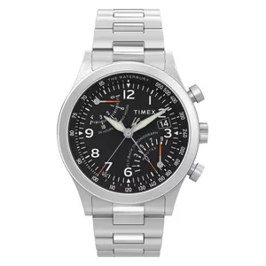 Timex Watch TW2W47800 For Men - Analog Display, Stainless Steel Band - Silver 
