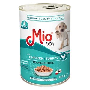 طعام الكلاب ميو بالدجاج والديك الرومي - 415 غم