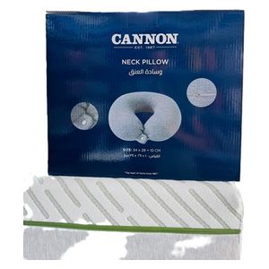  Cannon Neck Pillow - 34 x 29 x 10 cm - White 