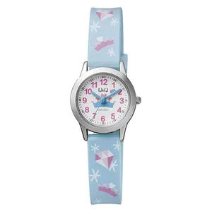  Q&Q Watch QC29J314Y For Kids - Analog Display, Resin Band - Blue 