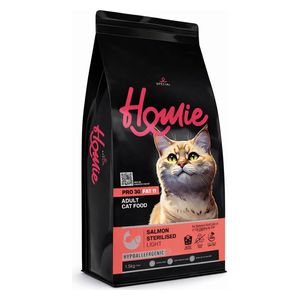 هومي طعام القطط البالغة المعقمة بنكهة السلمون - 1.5 كغم 