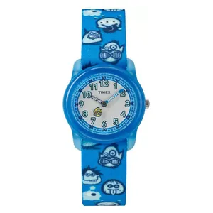  Timex Watch TW7C25700 For Kids - Analog Display, Fabric Band - Blue 