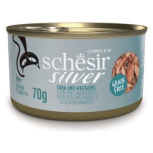 Schesir Silver Tuna and Mackarel Cat Food - 70g