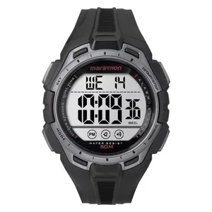  Timex Watch TW5K94600 For Men - Digital Display, Plastic Band - Black 