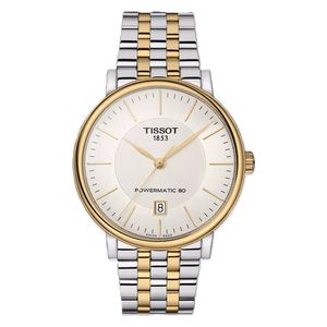 Tissot Watch T1224072203100 For Men - Analog Display, Stainless Steel Band - Gold