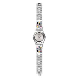  ساعة سواتج للنساء YLS196G - عرض بعقارب, سوار من الستانلس ستيل - سلفر 