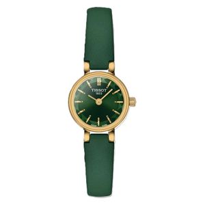 Tissot Watch T1400093609100 For Women - Analog Display, Leather Band - Green