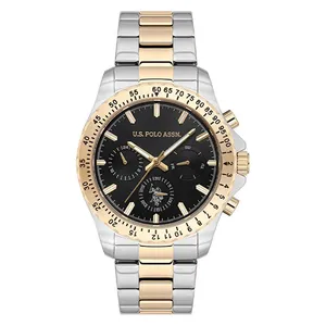  ساعة .يو.اس. بولو اسن للرجال USPA1108-05 - عرض بعقارب, سوار من الستانلس ستيل - سلفر 
