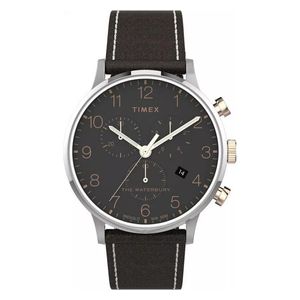  Timex Watch TW2T71500 For Men - Analog Display, Leather Band - Brown 