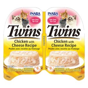 Inaba Twins Chicken with Cheese Recipe Cat Food - 70g