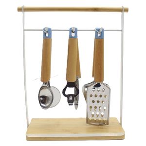 Cooking and Pastry Utensil Set, 6 pieces - Wood