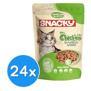  Snacky Chicken in Jelly Cat Food - 24 Pieces 