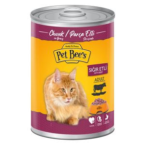  بت بيز طعام للقطط البالغة بنكهة لحم البقر - 400 غم 