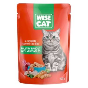  Wise Cat Poultry Ragout with Vegetables Cat Food - 100g 