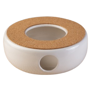  Ceramic Teapot Base - White 