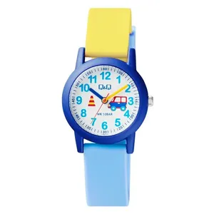  Q&Q Watch VS49J010Y For Kids - Analog Display, Resin Band - Blue 