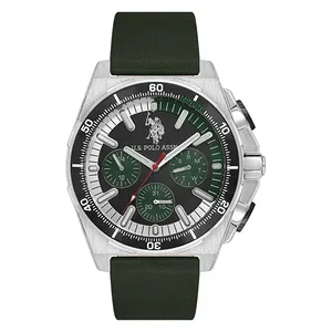 ساعة .يو.اس. بولو اسن للرجال USPA1092-01 - عرض بعقارب, سوار من الجلد - اسود