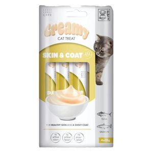  Creamy Skin & Coat Cat Snack - 4 Pieces 