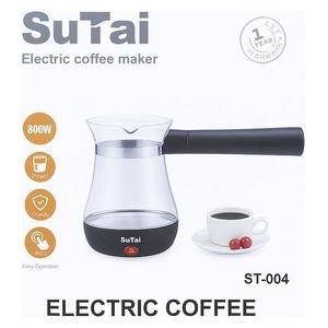  ماكينة قهوة كهربائية المنار - 800 واط - ST-004 - شفاف 