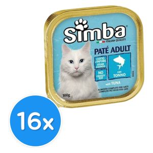 Simba Paté with Tuna Cat Food - 16 Pieces
