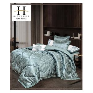 هايكريست طقم لحاف شتائي مزدوج 230 × 250 سم - 6 قطع - اخضر