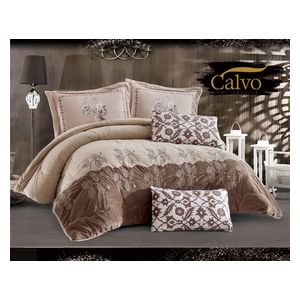 Venice Winter Comforter Set, Double, 260 x 240cm - 7 Piece - Beige