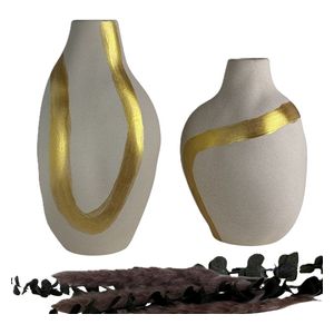  Dreamy decor DV07 - Vase Set Of 2 - Gold 