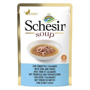 Schesir Tuna and Squids in Soup Cat Food - 85g